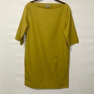 COS Women’s Size 6 Mustard Yellow Shift Dress Minimalist Work